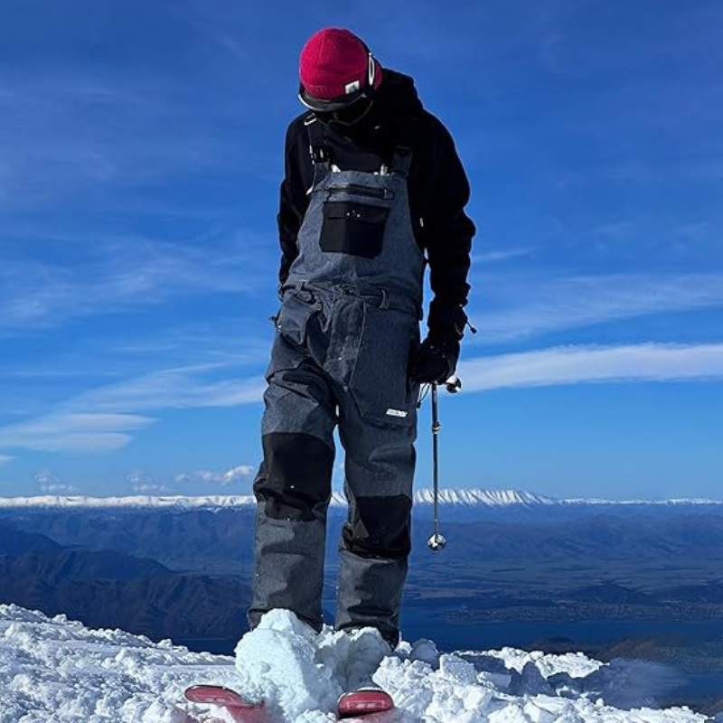 Ski Pants Waterproof Insulated Winter - กางเกงสกีบิบสำหรับผู้หญิงและผู้ชาย ปี 2026 กางเกงสโนว์บอร์ด กางเกงบิบกันหิมะ แบบกันน้ำ