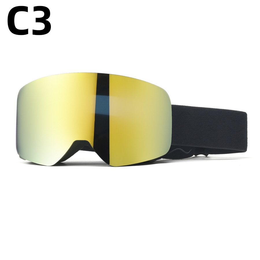 Snowboard Goggles Otg Over Glasses - แว่นตาสกีกันลม HD เลนส์สองชั้นป้องกันฝ้า ป้องกันรังสียูวี UV400 แว่นตาสโนว์บอร์ด