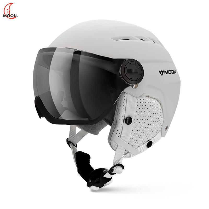 Ski Helmet With Integrated Visor - หมวกกันน็อคสกี MOON All-Season – ตามหลักสรีรศาสตร์และทนต่อแรงกระแทกสําหรับการเล่นสกี สโนว์บอร์ด