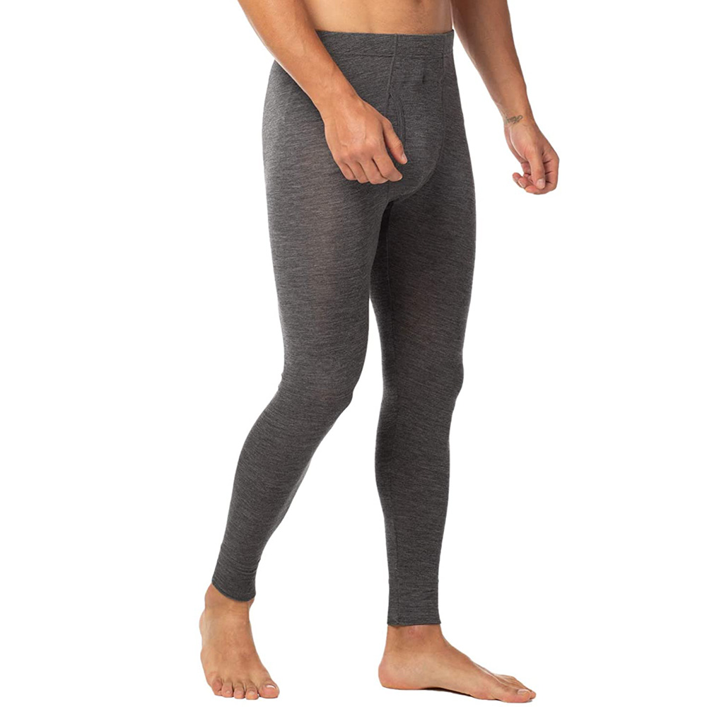Merino Wool Base Layer Thermal Underwear - กางเกงลองจอนกันหนาวสำหรับผู้ชาย ทำจากขนแกะเมอริโน 100% ชุดชั้นในกันหนาว 200GSM กางเกงขนแกะเมอริโนให้ความอบอุ่น