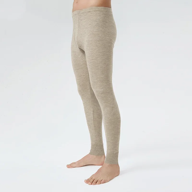Merino Wool Base Layer Thermal Underwear - กางเกงลองจอห์นชาย 100% ทำจากขนแกะเมอริโน 200GSM ชุดชั้นในกันหนาวสำหรับสภาพอากาศหนาวเย็น เพื่อความสบาย