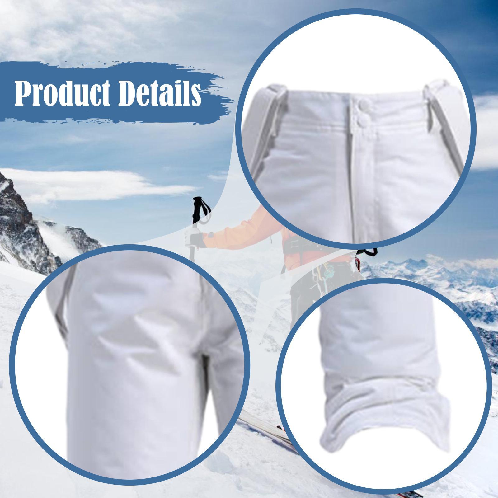 Ski Pants Waterproof Insulated Winter - กางเกงเอี๊ยมสกีแบบมีฉนวนกันความร้อนสำหรับผู้หญิง กันน้ำ กันลม สำหรับเล่นสโนว์บอร์ด พร้อมสายรัดปรับได้ สำหรับกีฬากลางแจ้งในฤดูหนาว