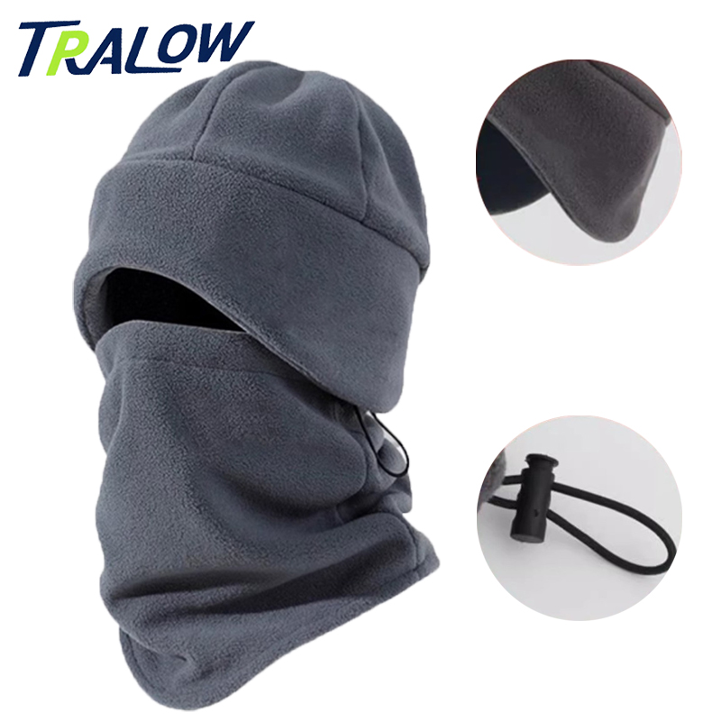 Balaclava Ski Mask Windproof Fleece - TRALOW บาลาคลาวาอเนกประสงค์สำหรับฤดูหนาว ป้องกันลม ผ้าฟลีซ สำหรับเล่นสกี ปิดหน้า