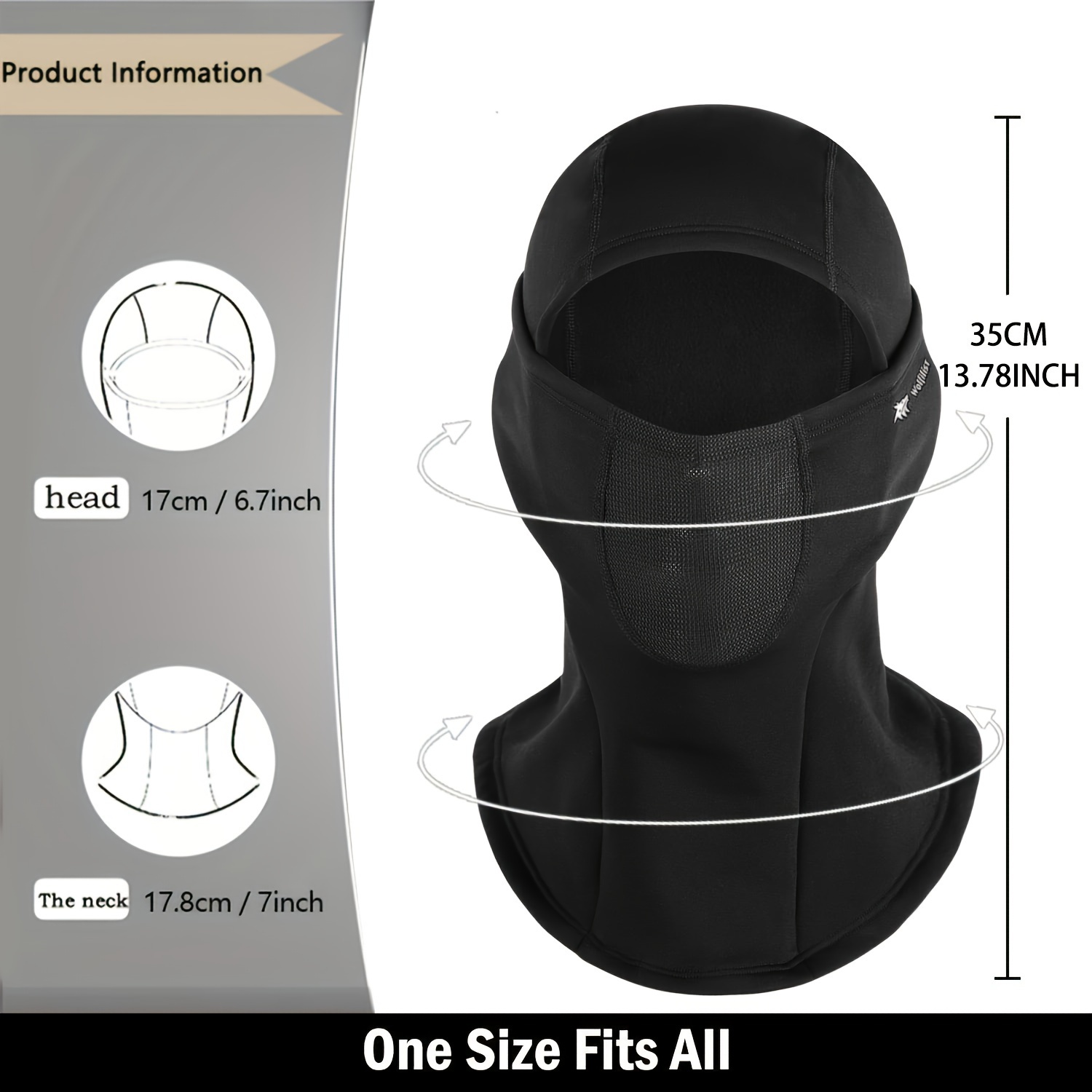 หน้ากากสกีสำหรับผู้ชายและผู้หญ - Balaclava Ski Mask Windproof Fleece บทวิจารณ์และราคา