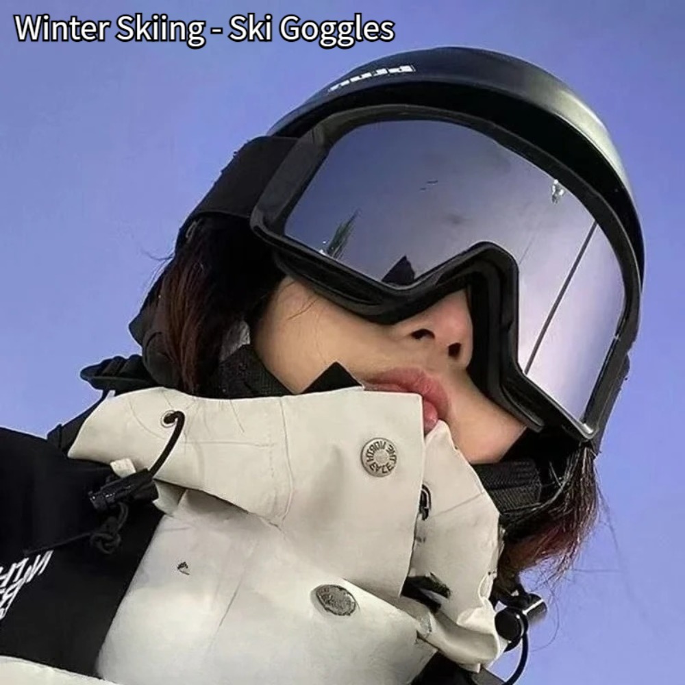 แว่นตาสกีป้องกันฝ้าและกันลม แว - Snowboard Goggles Otg Over Glasses บทวิจารณ์และราคา