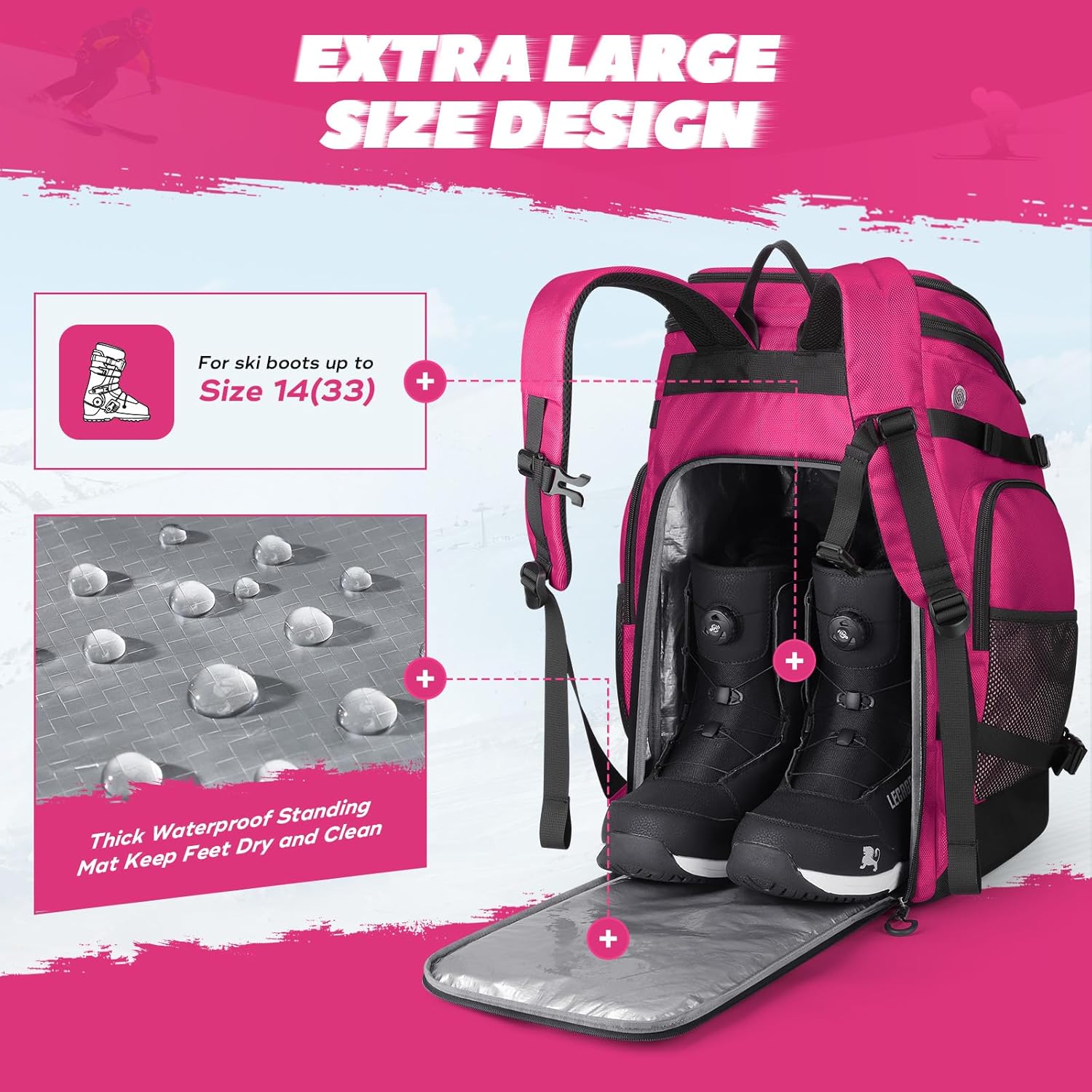 กระเป๋าใส่รองเท้าสกี Maelstrom - Ski Boot Bag Backpack Travel บทวิจารณ์และราคา