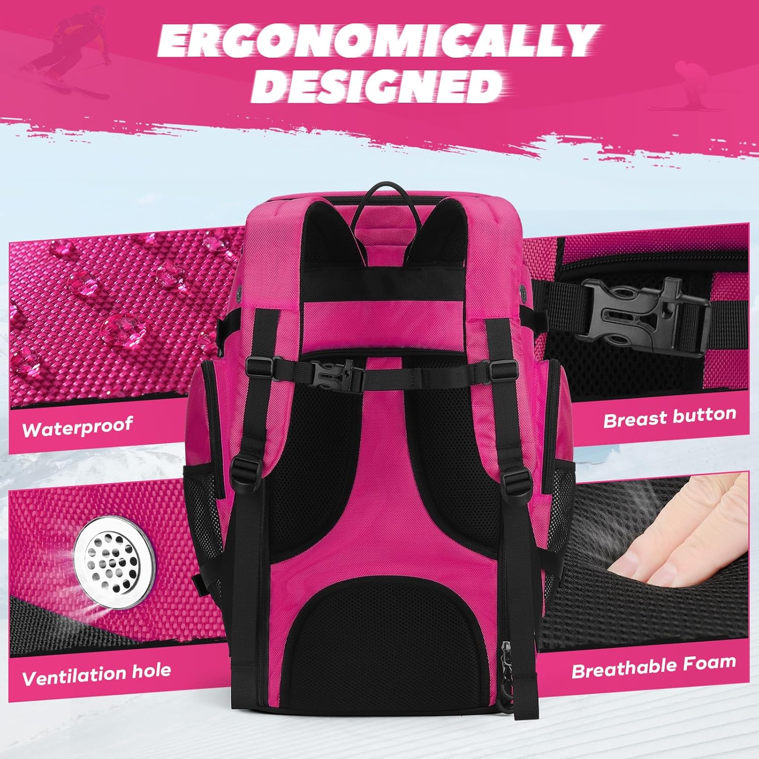 กระเป๋าใส่รองเท้าสกี Maelstrom - Ski Boot Bag Backpack Travel บทวิจารณ์และราคา