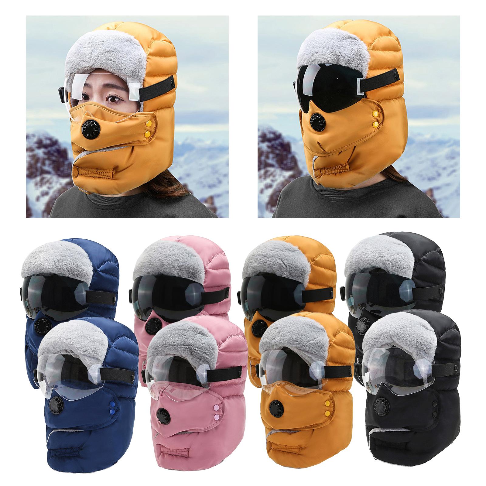 หมวกกันหนาวแบบ Trapper พร้อมหน - Balaclava Ski Mask Windproof Fleece บทวิจารณ์และราคา