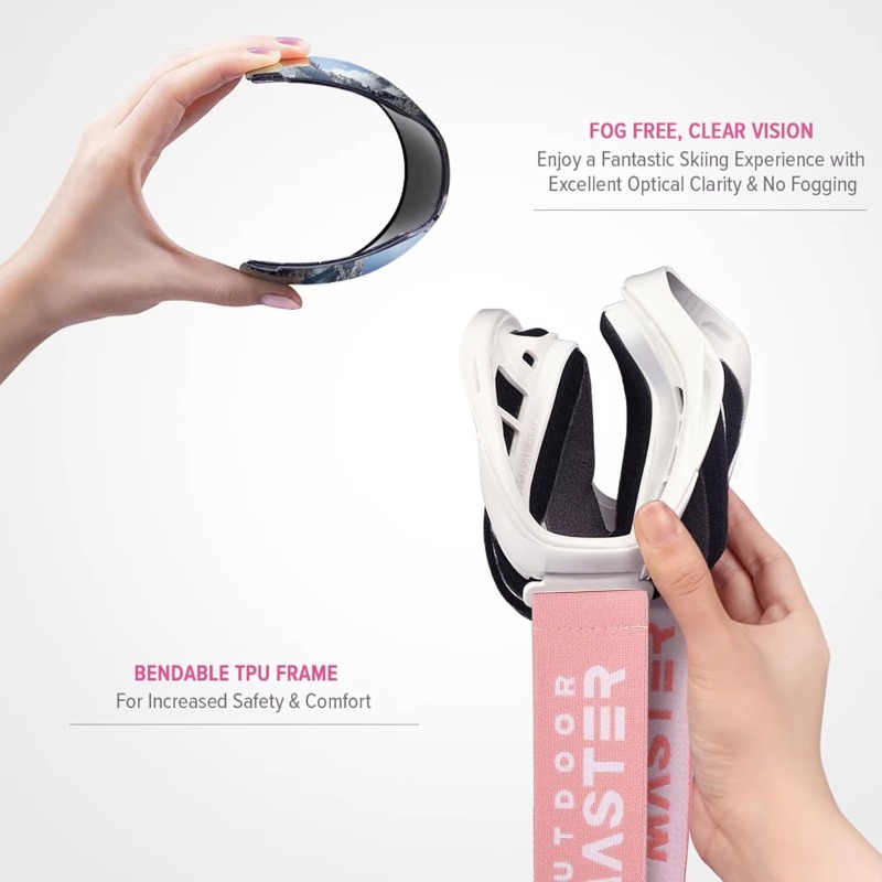 แว่นตาสกี/สโนว์บอร์ด Airo Outd - Snowboard Goggles Otg Over Glasses บทวิจารณ์และราคา