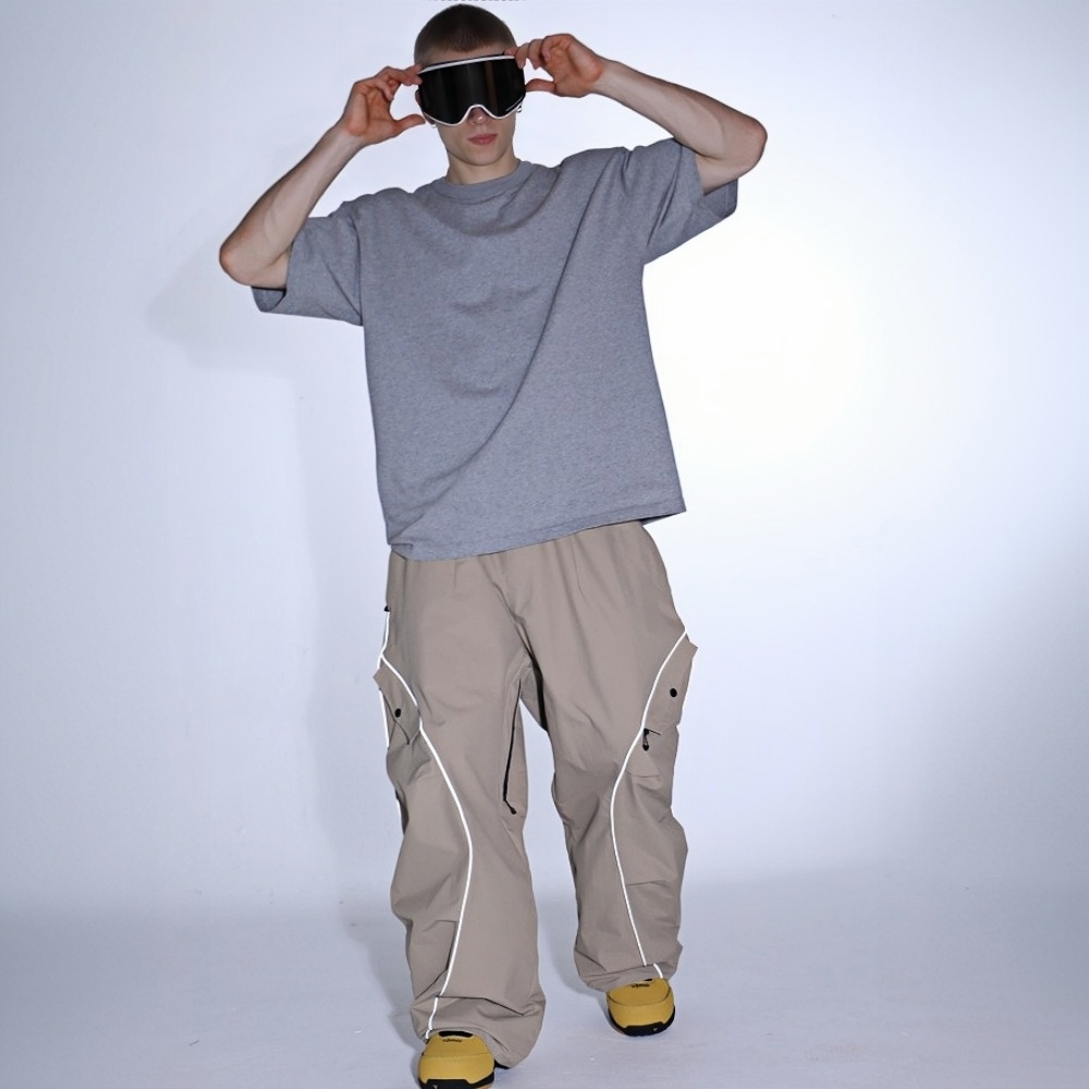 กางเกงสโนว์บอร์ด GSOU SNOW แถบ - Ski Pants Waterproof Insulated Winter บทวิจารณ์และราคา
