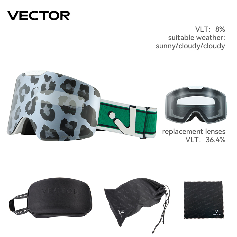 เวกเตอร์แว่นตาสกีแม่เหล็กพร้อม - Ski Goggles Magnetic Quick Change Lens บทวิจารณ์และราคา