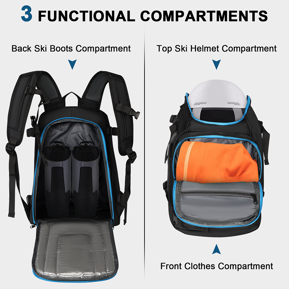 กระเป๋าเดินทางรองเท้าสกีกระเป๋ - Ski Boot Bag Backpack Travel บทวิจารณ์และราคา