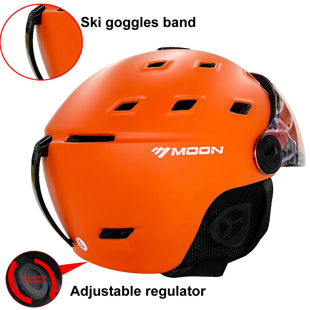 หมวกกันน็อคสกีสำหรับผู้ใหญ่รุ่ - Ski Helmet With Integrated Visor บทวิจารณ์และราคา