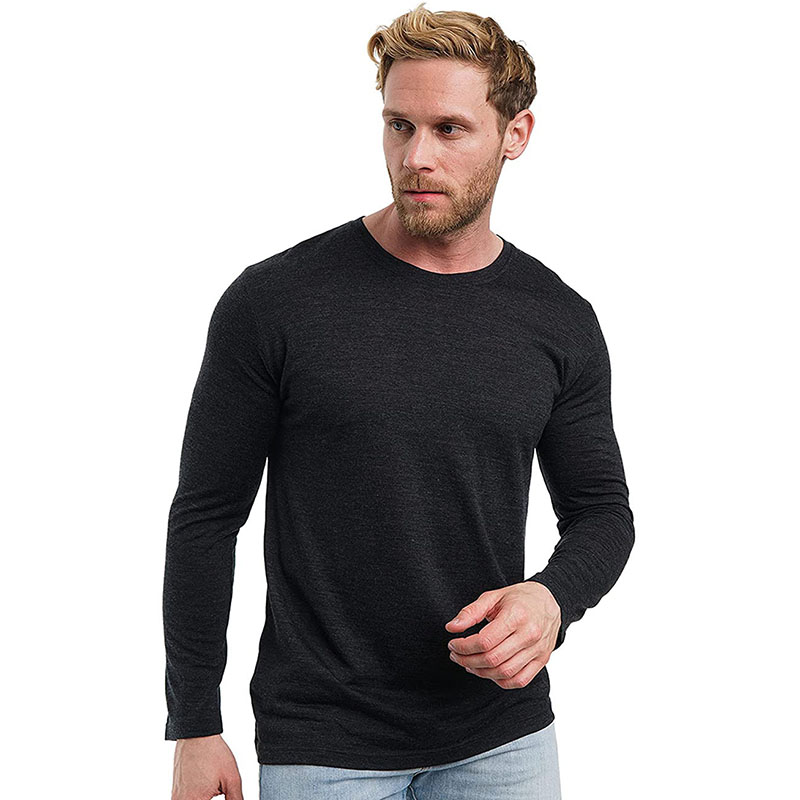 เสื้อเบสเลเยอร์ผู้ชาย 100% ทำจ - Merino Wool Base Layer Thermal Underwear บทวิจารณ์และราคา
