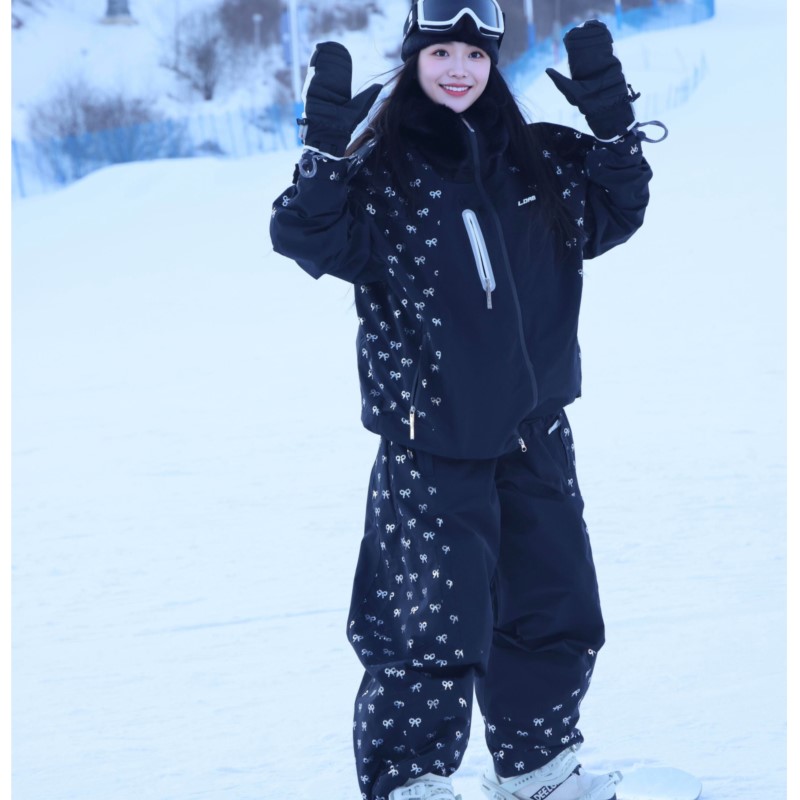 ชุดเสื้อแจ็คเก็ตและกางเกงสกีสำ - Ski Pants Waterproof Insulated Winter บทวิจารณ์และราคา