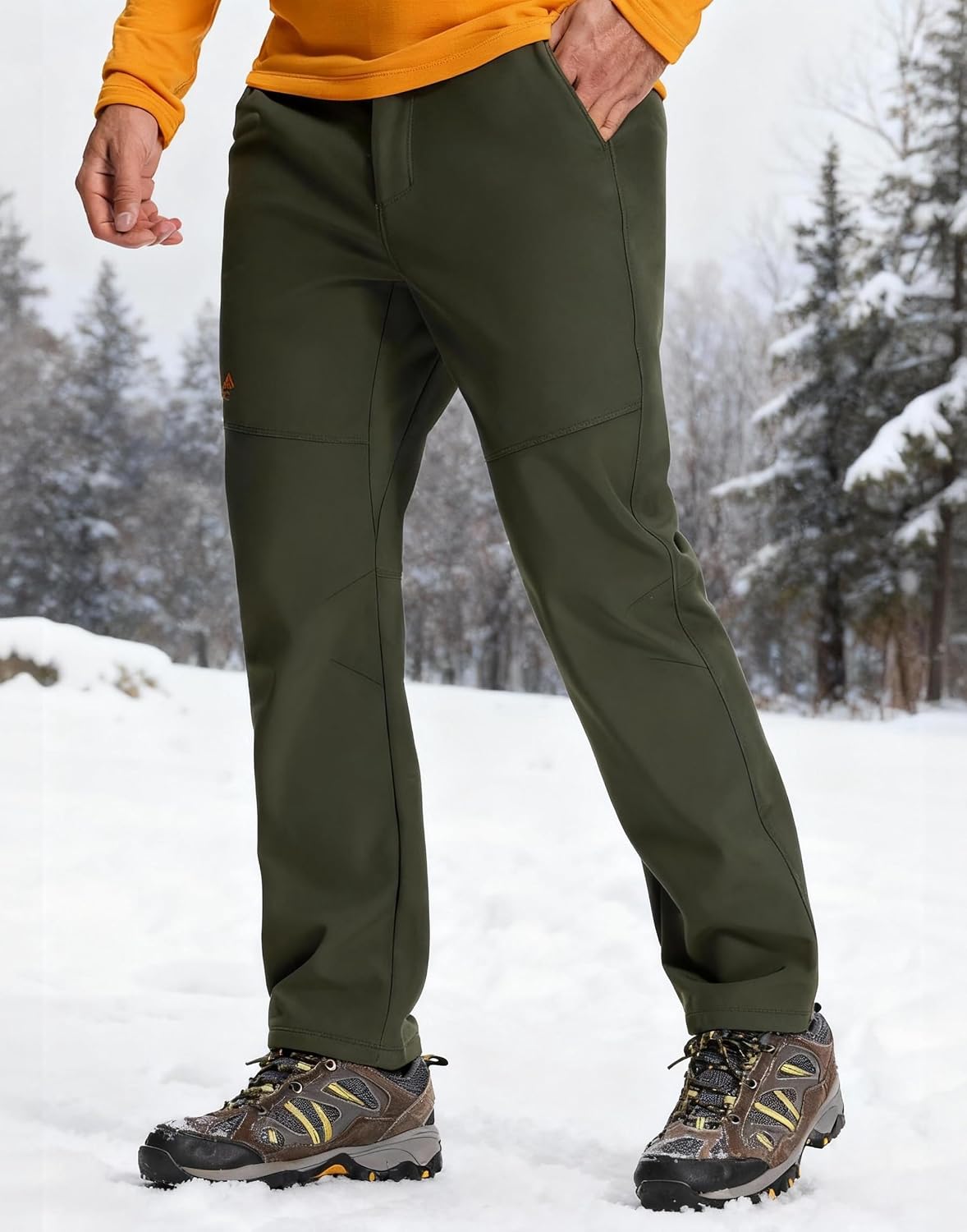 กางเกงเดินป่าบุขนแกะสำหรับผู้ช - Ski Pants Waterproof Insulated Winter บทวิจารณ์และราคา