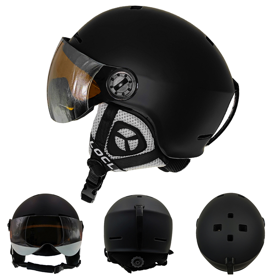 LOCLE อัพเกรดผู้ชายผู้หญิงหมวก - Ski Helmet With Integrated Visor บทวิจารณ์และราคา
