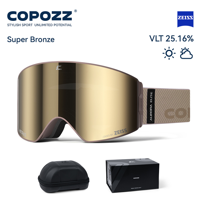 แว่นตาสกี COPOZZ 2026 เลนส์ ZE - Ski Goggles Magnetic Quick Change Lens บทวิจารณ์และราคา