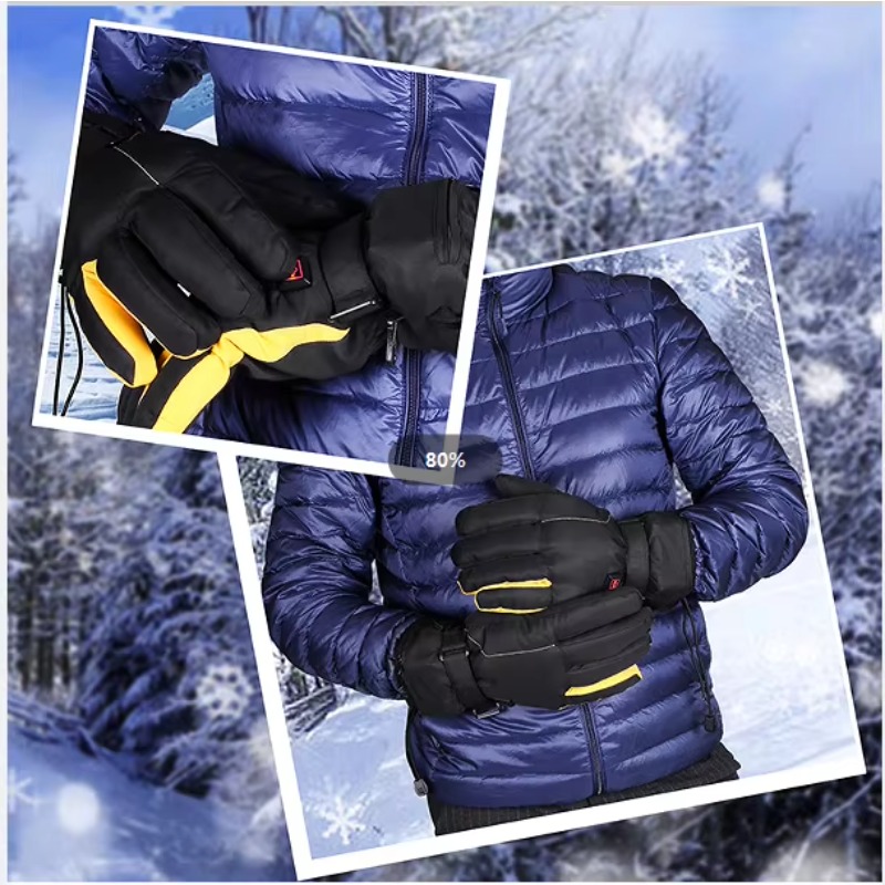 ถุงมือซับในกันหนาวกันน้ำสำหรับ - Heated Ski Gloves Battery Waterproof บทวิจารณ์และราคา