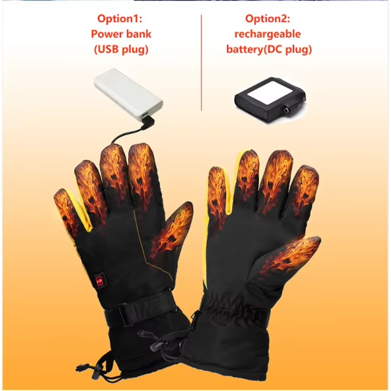 ถุงมือซับในกันหนาวกันน้ำสำหรับ - Heated Ski Gloves Battery Waterproof บทวิจารณ์และราคา