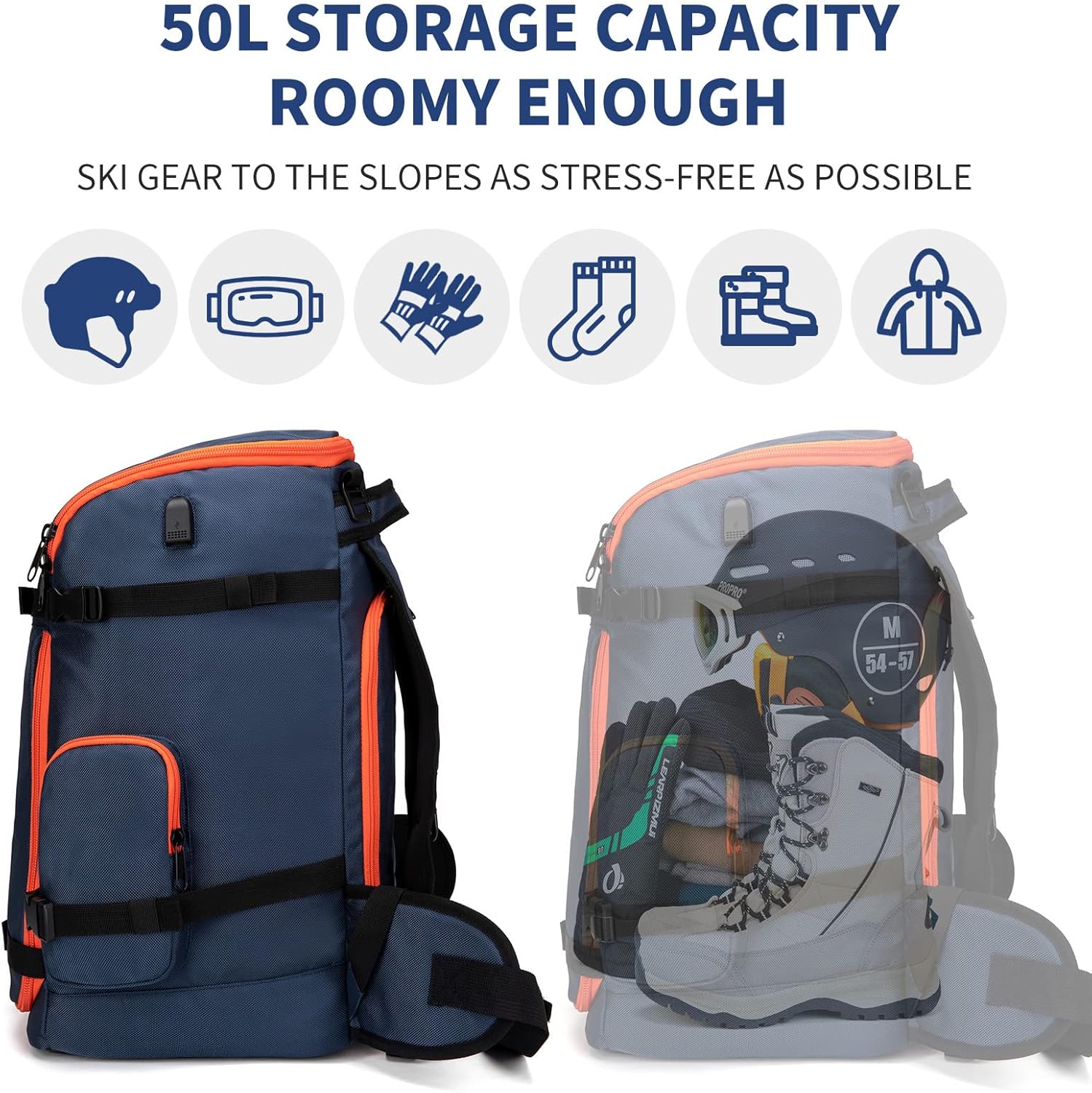 กระเป๋าใส่รองเท้าสกีแบบเป้สะพา - Ski Boot Bag Backpack Travel บทวิจารณ์และราคา