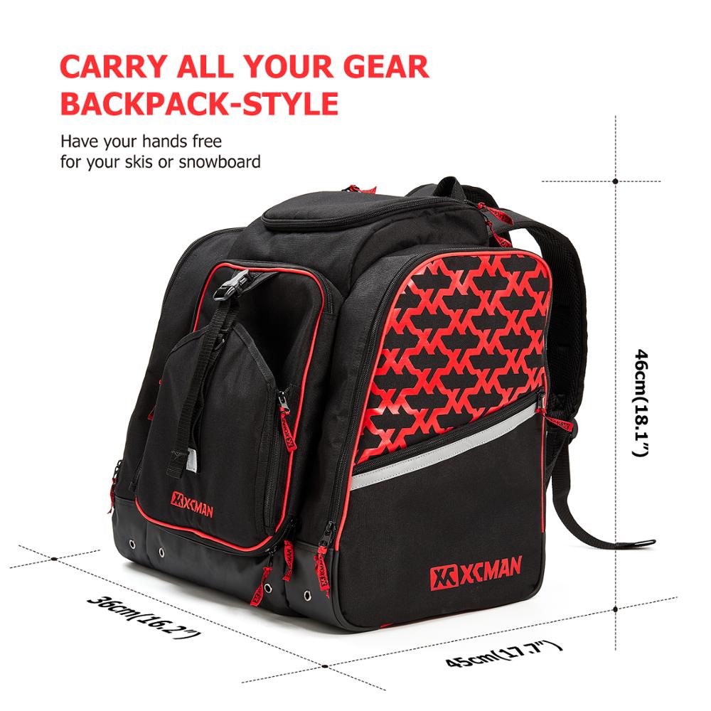 XCMAN รองเท้าสกีและกระเป๋าเป้ส - Ski Boot Bag Backpack Travel บทวิจารณ์และราคา