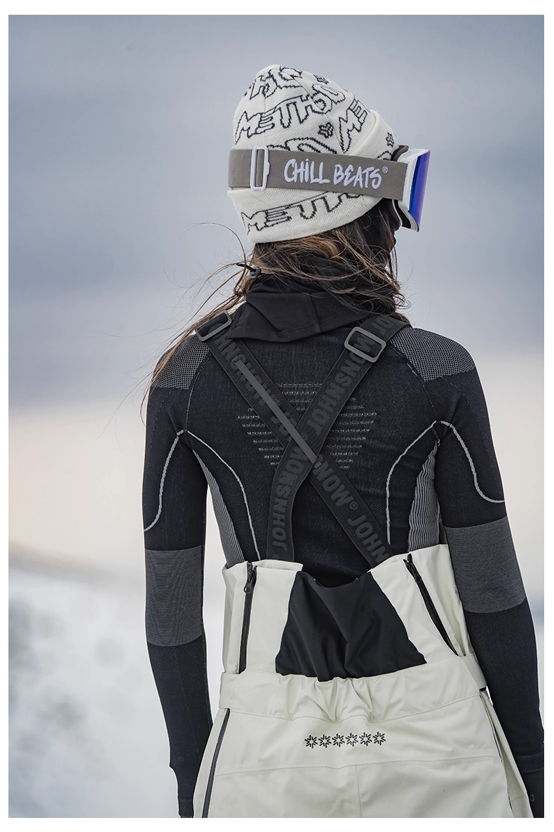กางเกงบิบสกีสำหรับผู้หญิง John - Ski Pants Waterproof Insulated Winter บทวิจารณ์และราคา