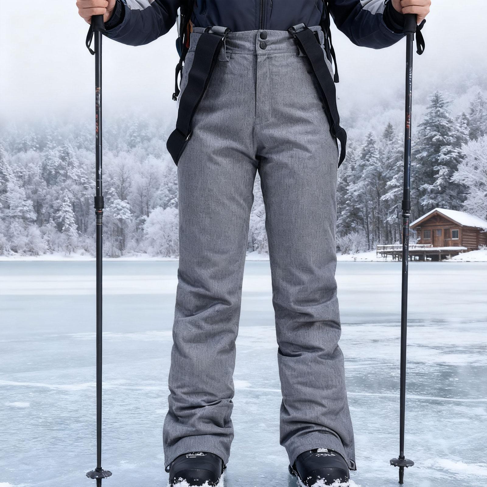 กางเกงสกีแบบมีฉนวน, ชุดกันหนาว - Ski Pants Waterproof Insulated Winter บทวิจารณ์และราคา