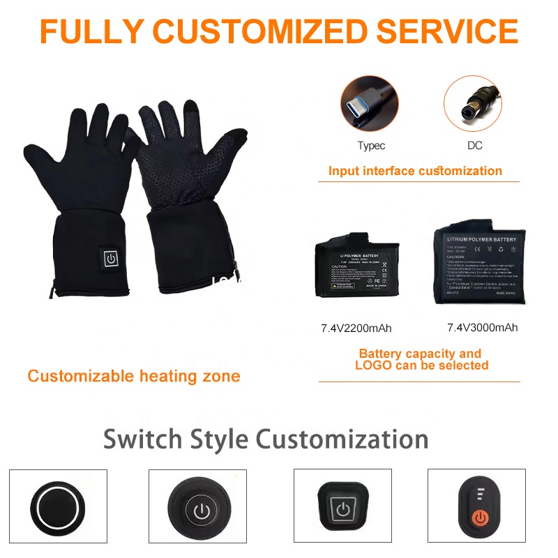 ถุงมือสกีกันน้ำอุ่นสำหรับฤดูหน - Heated Ski Gloves Battery Waterproof บทวิจารณ์และราคา