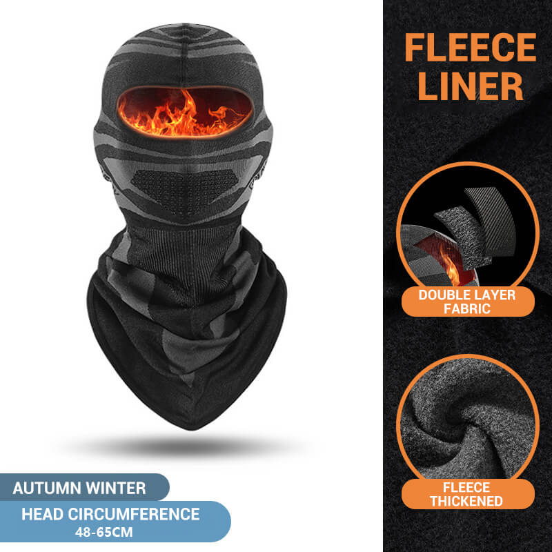 หน้ากากคลุมศีรษะกันลมแบบผ้าฟลี - Balaclava Ski Mask Windproof Fleece บทวิจารณ์และราคา