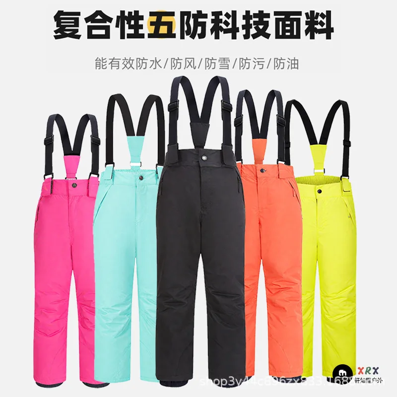 กางเกงเด็กใหม่แบบมีฉนวนกันน้ำส - Ski Pants Waterproof Insulated Winter บทวิจารณ์และราคา