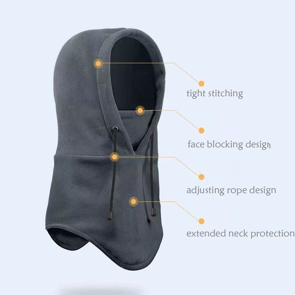 หมวกไหมพรมผ้าฟลีซสำหรับผู้ชาย, - Balaclava Ski Mask Windproof Fleece บทวิจารณ์และราคา