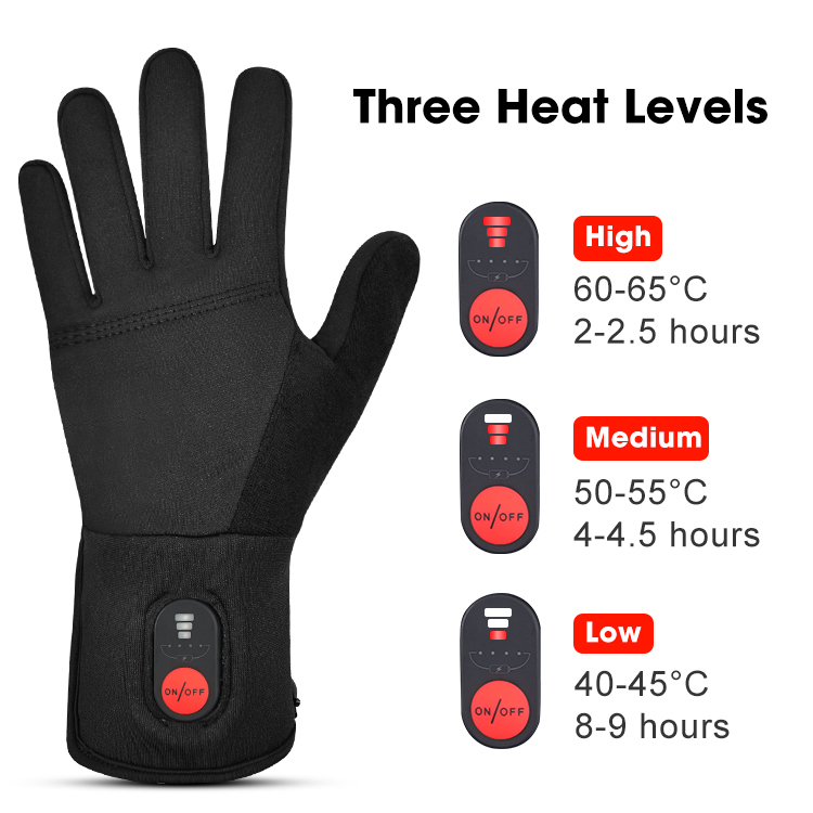 ถุงมือสกีไฟฟ้าแบบมีระบบทำความร - Heated Ski Gloves Battery Waterproof บทวิจารณ์และราคา