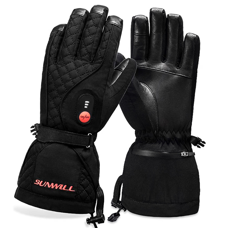 ถุงมือสกีไฟฟ้าแบบเต็มนิ้ว ใช้ไ - Heated Ski Gloves Battery Waterproof บทวิจารณ์และราคา