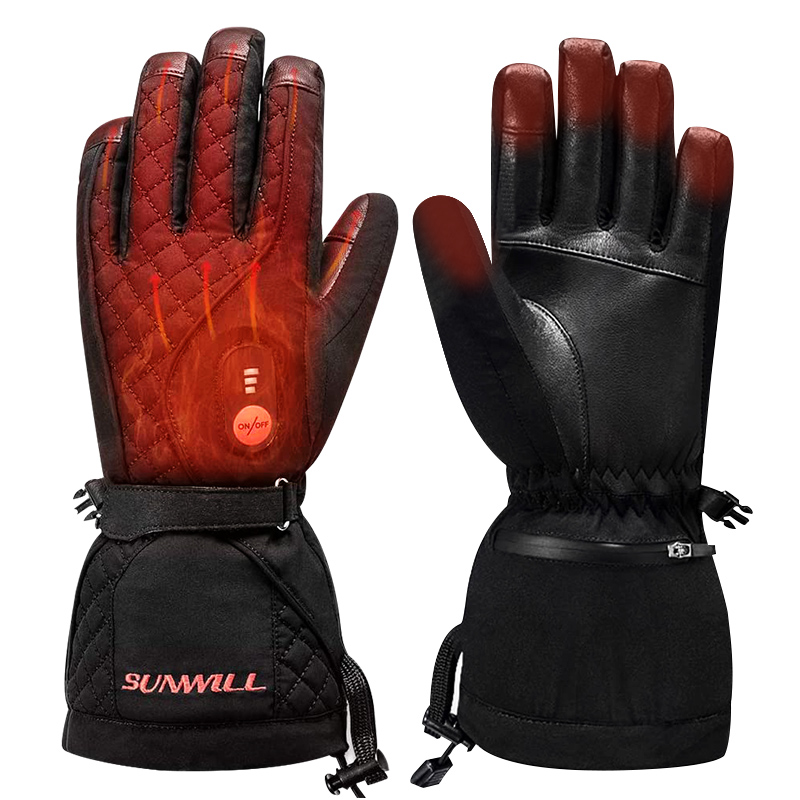 ถุงมือสกีไฟฟ้าแบบเต็มนิ้ว ใช้ไ - Heated Ski Gloves Battery Waterproof บทวิจารณ์และราคา