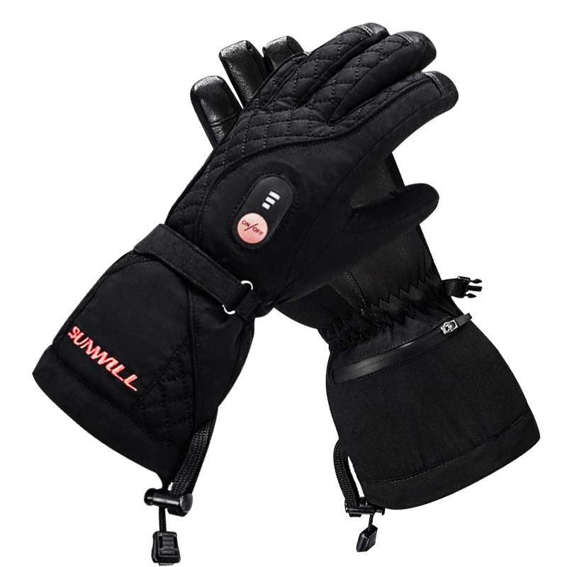 ถุงมือสกีไฟฟ้าแบบเต็มนิ้ว ใช้ไ - Heated Ski Gloves Battery Waterproof บทวิจารณ์และราคา