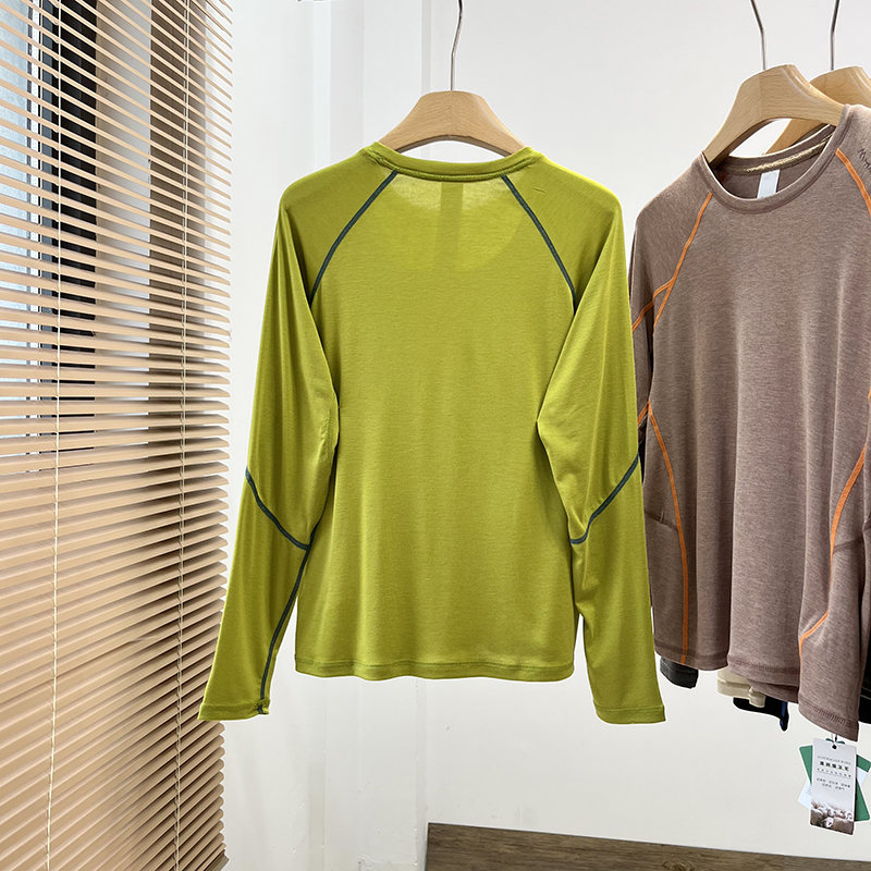 เสื้อยืดแขนยาวผสมขนแกะเมอริโนพ - Merino Wool Base Layer Thermal Underwear บทวิจารณ์และราคา