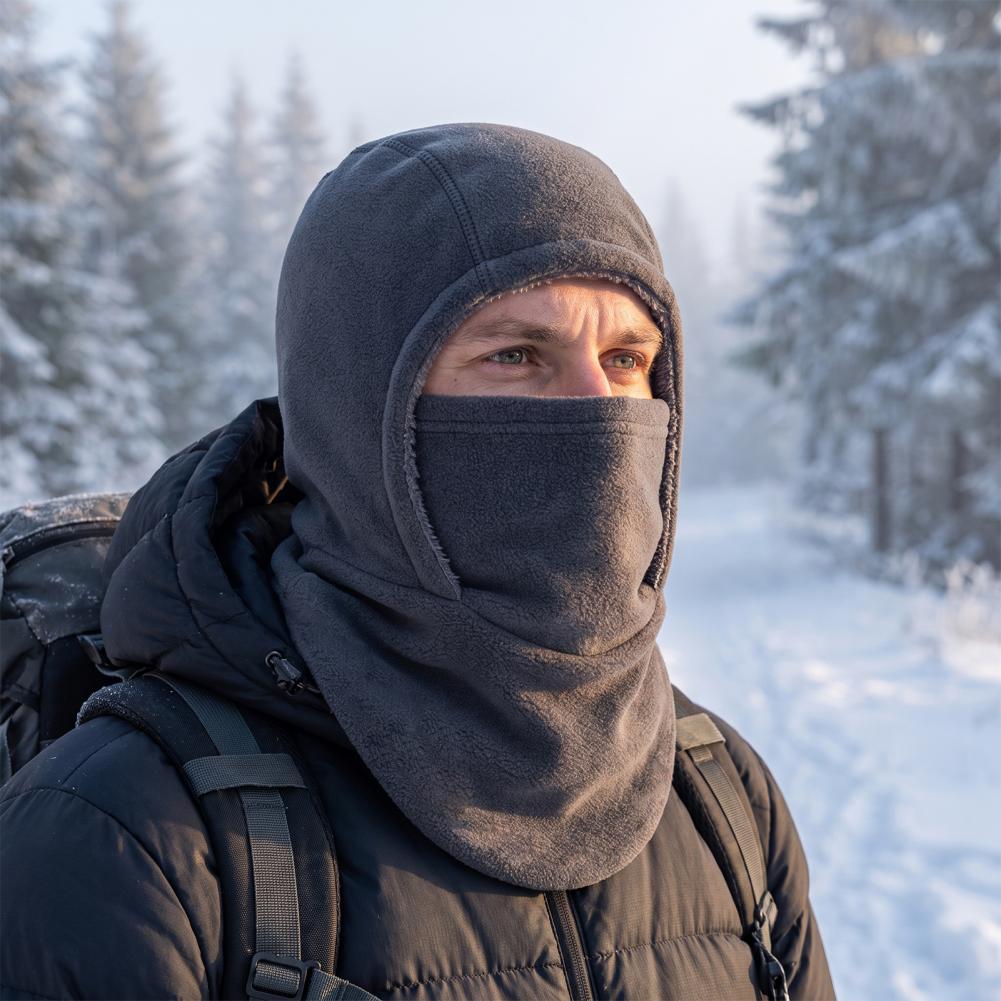 หน้ากากปั่นจักรยานกันลม ผ้าคลุ - Balaclava Ski Mask Windproof Fleece บทวิจารณ์และราคา
