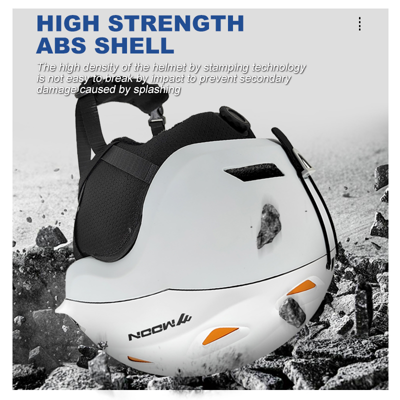 MOON-หมวกกันน็อคสกีสําหรับผู้ใ - Ski Helmet With Integrated Visor บทวิจารณ์และราคา