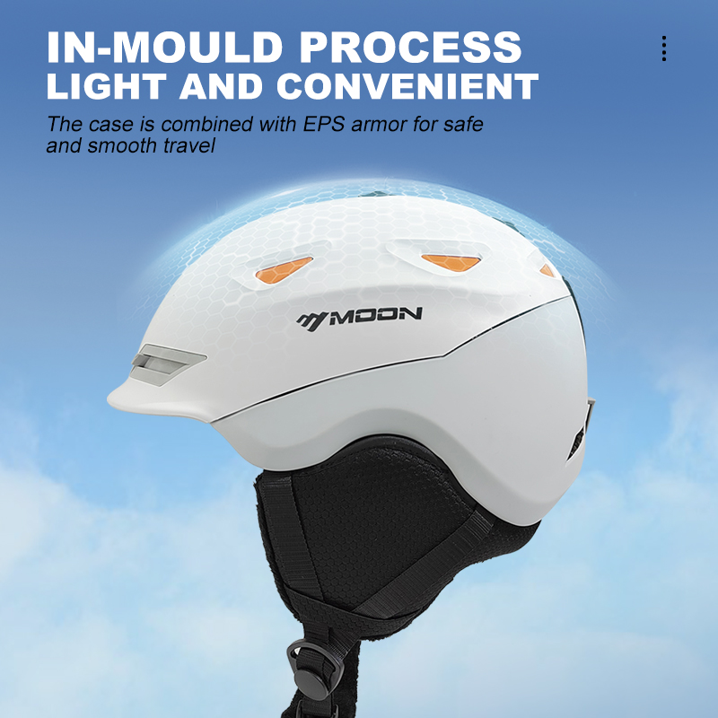 MOON-หมวกกันน็อคสกีสําหรับผู้ใ - Ski Helmet With Integrated Visor บทวิจารณ์และราคา