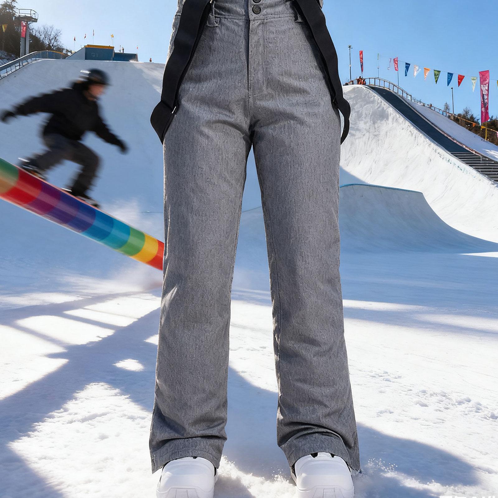 ชุดเอี๊ยมสกีฤดูหนาวสำหรับผู้หญ - Ski Pants Waterproof Insulated Winter บทวิจารณ์และราคา