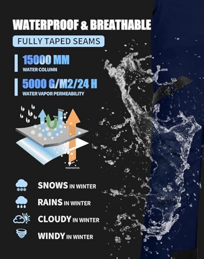 กางเกงกันน้ำสำหรับผู้หญิง Pion - Ski Pants Waterproof Insulated Winter บทวิจารณ์และราคา