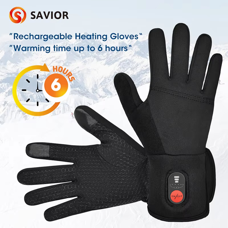 ถุงมือกันน้ำแบบกำหนดเองได้ พร้ - Heated Ski Gloves Battery Waterproof บทวิจารณ์และราคา