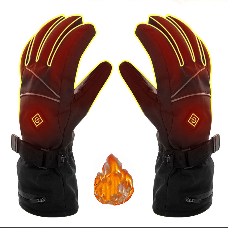 ถุงมือไฟฟ้าแบบ USB ถุงมืออุ่นส - Heated Ski Gloves Battery Waterproof บทวิจารณ์และราคา