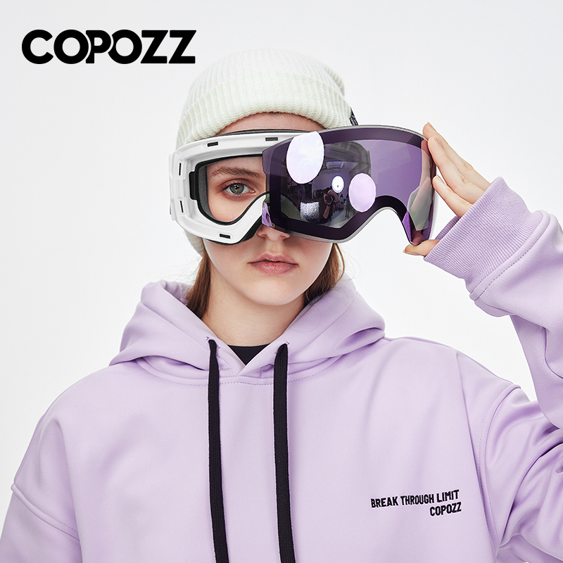 แว่นตาสกี COPOZZ แบบแม่เหล็ก ส - Ski Goggles Magnetic Quick Change Lens บทวิจารณ์และราคา