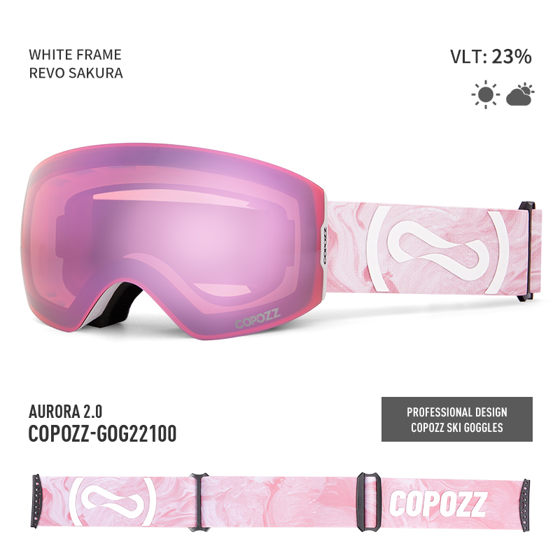 แว่นตาสกี COPOZZ แบบแม่เหล็ก ส - Ski Goggles Magnetic Quick Change Lens บทวิจารณ์และราคา