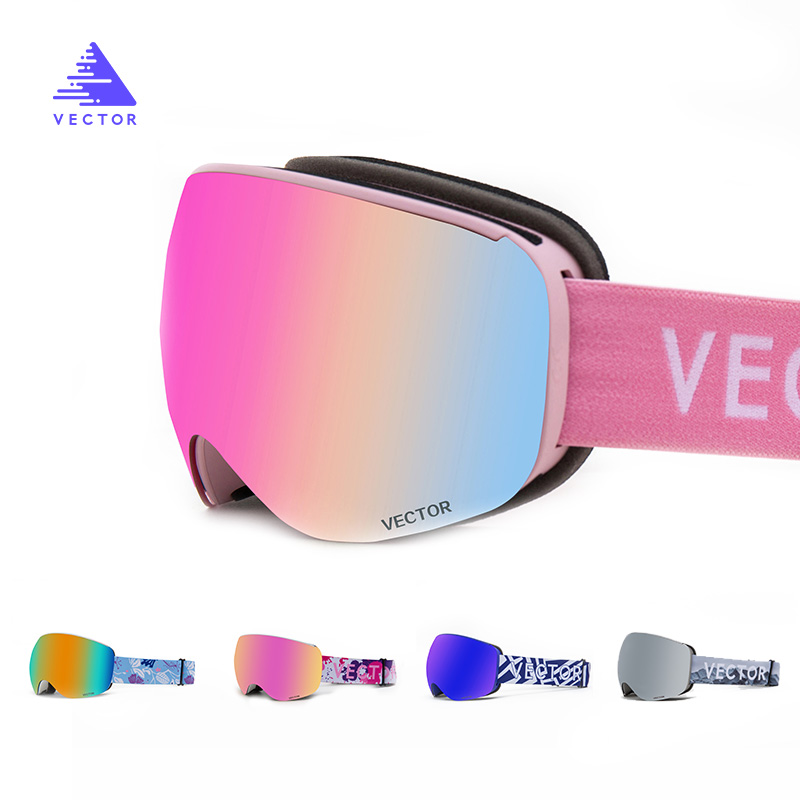 แว่นตาสกีแม่เหล็ก VECTOR พร้อม - Ski Goggles Magnetic Quick Change Lens บทวิจารณ์และราคา