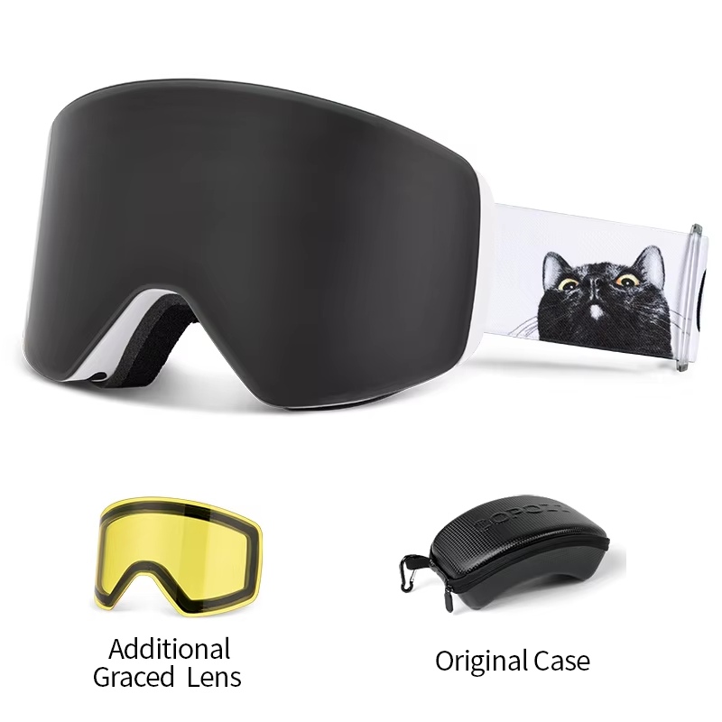 COPOZZ แว่นตาสกีฤดูหนาวแบบมืออ - Ski Goggles Magnetic Quick Change Lens บทวิจารณ์และราคา