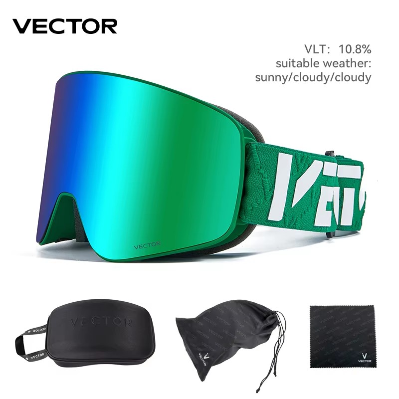 แว่นตาสกีแม่เหล็ก VECTOR พร้อม - Ski Goggles Magnetic Quick Change Lens บทวิจารณ์และราคา