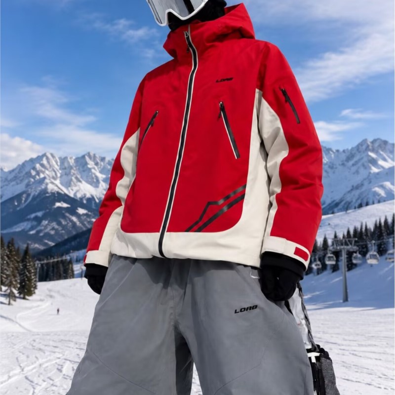 ชุดเสื้อแจ็คเก็ตและกางเกงสกีสี - Ski Pants Waterproof Insulated Winter บทวิจารณ์และราคา